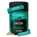 Eterna Limitless Nootropic Brain & Focus Supplement - Boosts Memory, Mental Clarity & Cognitive - with Alpha Gpc, L-Theanine, Choline, Rhodiola, Bacopa, Phosphatidylserine - 1 Month Supply