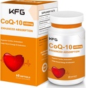 KFG CoQ10 400mg Softgels, Coenzým Q10 Supplements Support Heart Health, Cardiovaskulárne zdravie, Immune System & Cellular Energy Production, Gluten Free