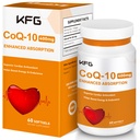 KFG CoQ10 400mg Softgels, Coenzyme Q10 Supplements Support Heart Health, Cardiovascular Health, Immune System & Cellular Energy Production, Gluten Free