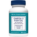 The Vitamin Shoppe Omega 3 Fish Oil 1100 mg EPA & DHA Softgels, Unflavored Fish Oil Supplement for Men and Women, Gluten Free, Dairy Free, 60 Softgels