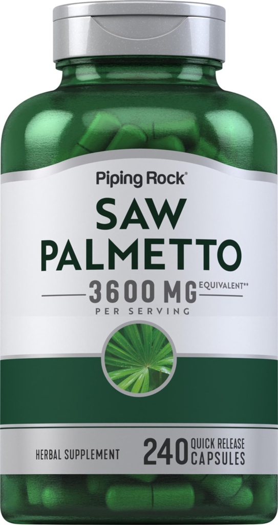 Piping Rock Saw Palmetto Extract | 240 Capsules | Serenoa Repens Extract | for Men and Women | Non-GMO, Gluten Free Supplement