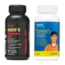 GNC Men’s and Teen Boys Wellness Bundle (2 Items): Men’s Yohimbe 451 (60 Capsules) & Milestones Teen Multivitamin for Boys 12-17 (120 Caplets)