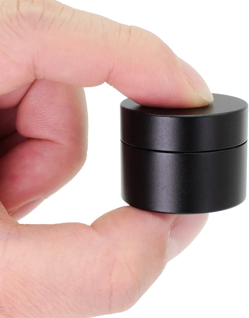 Portable Daily Pill Case, Heavy Duty Aluminium Alloy Round Pill Box, Waterproof Travel Pill Organizer, Pocket Purse Medicine Vitamin Holder EDC Container för Outdoor Camping Working