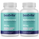 BESTVITE Benfotiamine 150mg (240 Vegetarian Capsules) (120x2) - No Stearates - No Silicon Dioxide - Vegan - Non GMO - Gluten Free