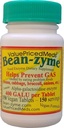Bean-Zyme Gas Relief za odrasle Dodatna moč (150 ct) je 400 GAUL na tableto Alpha Galactozidaza, Vegan, Cena manj, Prebavni encim Prehranska dopolnila Natural Food Enzyme