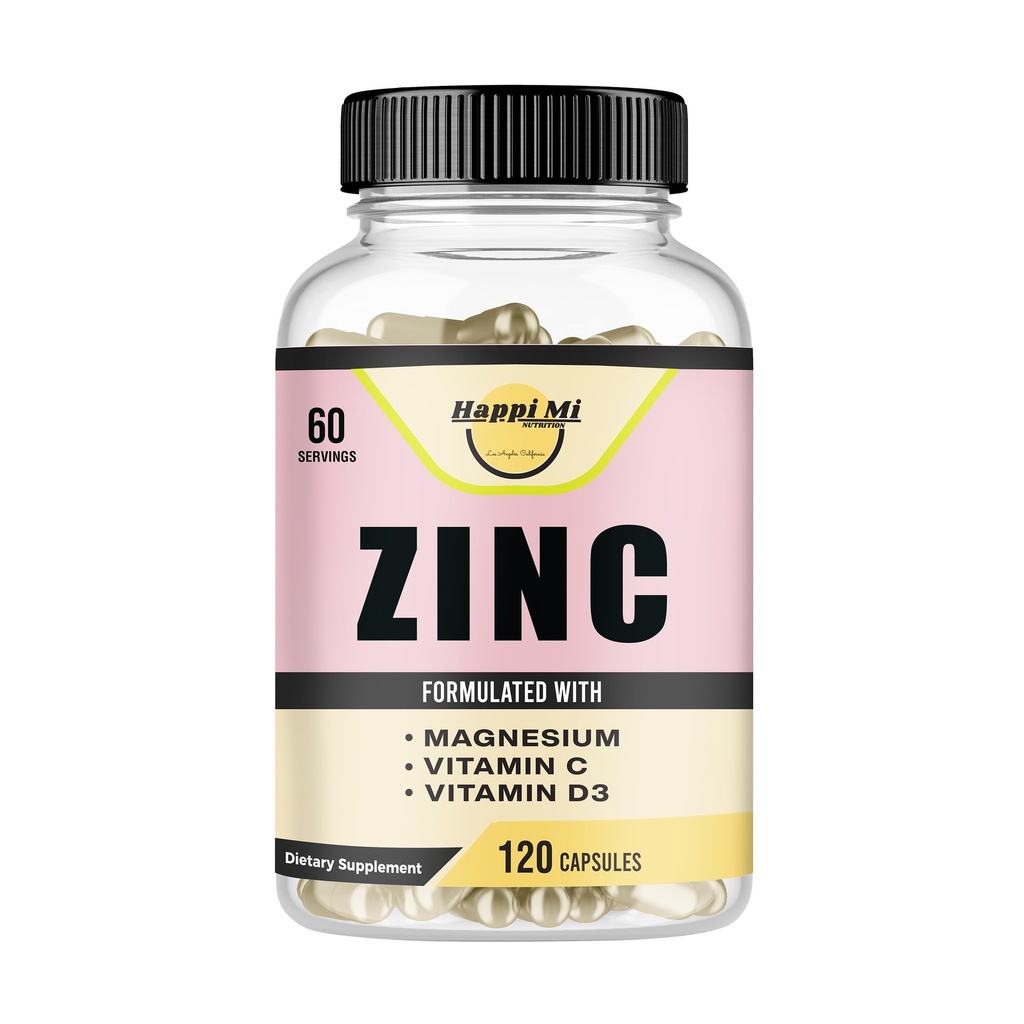 Zinc, Zinc 100mg, Magnesium Glycinate 150mg, Vitamin D3 5000 IU, Vitamin C 500mg Per Serving, Immune Support, Immune Booster, Antioxidant Support