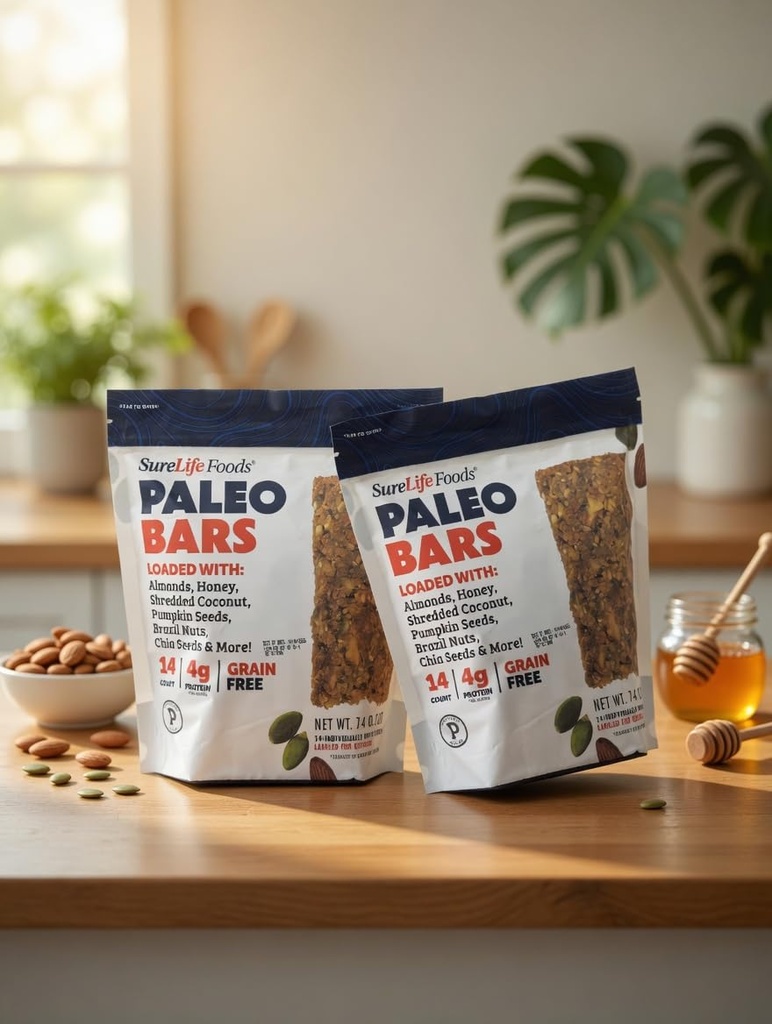 Sure Life Foods Paleo Bars,14 Individually Wrapped Pack of 2