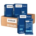 RXBAR Protein Bars, 12g Protein, Gluten Free Snacks, Blueberry (6 Boxes, 30 Bars)