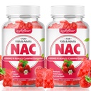 softbear 2 Pack NAC Gummies for Kids & Adults, NAC Supplement 1000mg N Acetyl Cysteine Supports Lung & Liver Health, Antioxidants & Immune System, Strawberry Flavor 120 Count