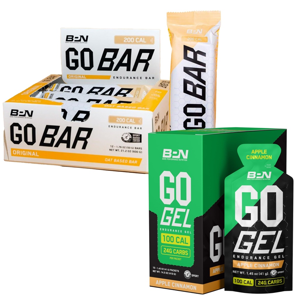 BARE PERFORMANCE NUTRITION BPN Go Bar & Go Gel Apple Cinnamon Bundle