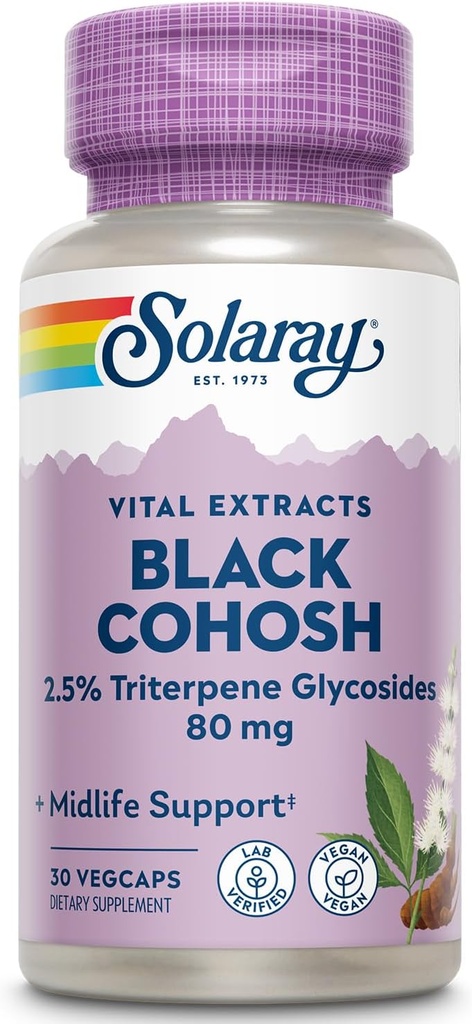 SOLARAY Black Cohosh Root Extract 80 mg  год.