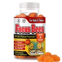 Focus Bees Omega 3 for Kids Gummies – Omega 3 DHA for Kids - Kids Focus and Attention Supplements, Teen Vitamins, Gummy Vitamins for Teens- 60ct