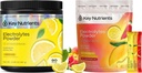 KEY NUTRIENTS Electrolytes Powder Bundle, Lemonade 90 Servings + Electrolyte Powder Packets Variety Pack 10 Count, Sugar Free Hydration Drink Mix with Vitamins & Minerals, No Calories