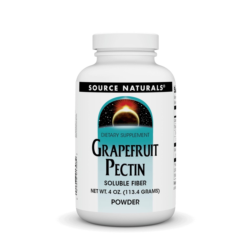 Source Naturals Grapefruit Pectin, Soluble Fiber - Dietary Supplement - 4 oz Powder