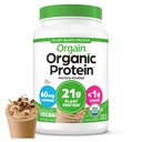 Orgain Organic Vegan Protein Powder, Iced Coffee - 21g Plant Protein, 60mg of Caffeine, Low Net Carb, No Lactose Ingredients, No Added Sugar, Non-GMO, for Shakes & Smoothies, 2.03 lb (Pack of 12)