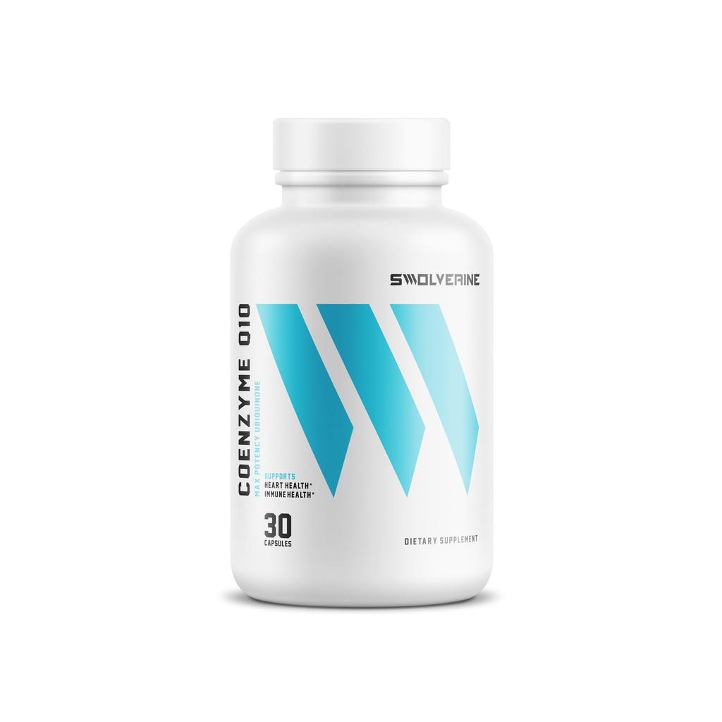 Swolverine CoQ10 | 100mg, Antioxidant for Heart Health, Supports Cellular Energy, 30 Count Softgels Non-GMO