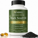 Sabel Ethiopian Black Seed Oil, Cold Pressed Black Seed Oil Capsules, 5% Thymoquinone, Digestive Balance & Daily Wellness Support, Non-GMO, Gluten-Free, 60 Count