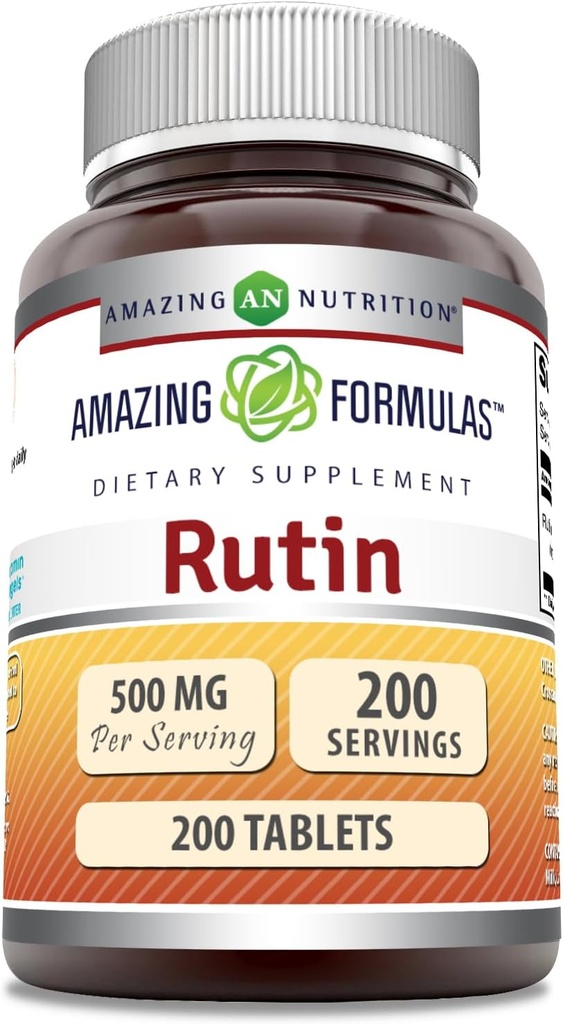 Formules étonnantes Rutin 500mg 200 Comprimés Suppléments de non-OGM
