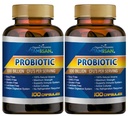 Probiotic, 2 Pack,100 Billion CFUs, 200 Capsules.
