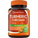 Doctor's Recipes Turmeric Curcumin with BioPerine Black Pepper, 1950mg, 95% Curcuminoids, Maximum Absorption, for Mobility, Heart & Immune Support, Vegan, 150 Capsules, Non-GMO