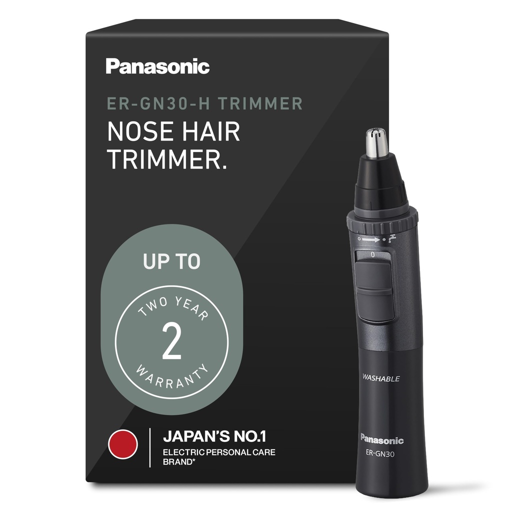 Panasonic Men’s Ear and Nose Hair Trimmer, Wet Dry Hypoallergenic Dual Edge Blade, Ear Hair Trimmer for Men - ER-GN30-H