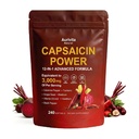 Capsaicin Softgels,auri Cayenne Pepper softgels， with Vitamin E, D3+K2, Grape Seed, Hawthorn, Beet Root & Berberine Extracts 240 Capsules