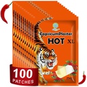 KONGDY 100PCS Capsaicin Patches, Extra Strength Tiger Hot Patch, Heat Capsicum Patch