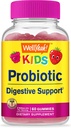 WellYeah Kids Probiotic Gummies - Digestive Support, Gut Health, Immune Support Gummy - Probiotics for Digestive Health - Vegan, Gluten Free - 60 Gummies