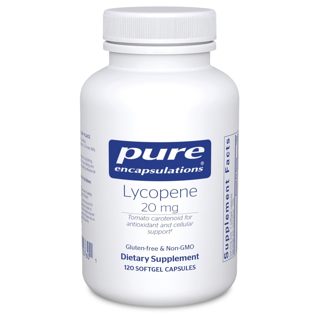 Pure Encapsulations Lycopene 20 mg | Dietary Supplement for Cellular and Macular Support* | 120 Softgel Capsules