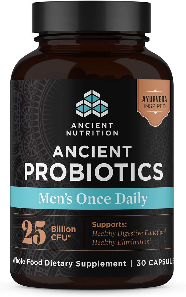 Ondian Protogens for Men, Protogenman's Original Protogenman's Original Original 30ct, Digestive and Immun Profile, Bloating, Pasy and Constiplement, Gluten Foods, Super Foods Bland, 25 ล้าน CFU*