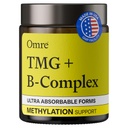 OMRE - TMG (Trimethylglycine) 1000mg with Methyl B Complex — Supports Heart & Liver Health — Betaine Supplement, Vegan - Methyl Donor