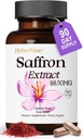 Suplemen Saffron 88.5MG 124; 90 Vegan Capsules, Happy Saffron Extract for Mood Energy Eye Option Support for Women & Men, 100% Pure Ingreations, Made in USA, Non-GMO & Gluten- Free