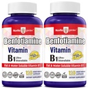 2 Pack 750 mg Vitamin B1, Energy Production, Nervous System Health, 120 Capsules
