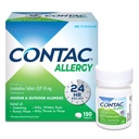 Contac Allergy Relief Tablets, Loratadine 10 mg Antihistamine, 24 Hour Non Drowsy Medicine for Sneezing, Runny Nose & Itchy Eyes, Gluten Free, 150 Count