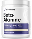 Bucked Up Beta Alanine 300mg Powder, Non-GMO, Gluten-Free, Unflavored (100 Servings)