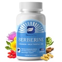 B BEWORTHS Berberine HCL Supplement - Berberine with Ceylon Cinnamon, NAC, Milk Thistle Metabolism & Liver Detox Support | Liposomal Berberine with Turmeric, Choline for Immunity, Gut Health - 120 Ct