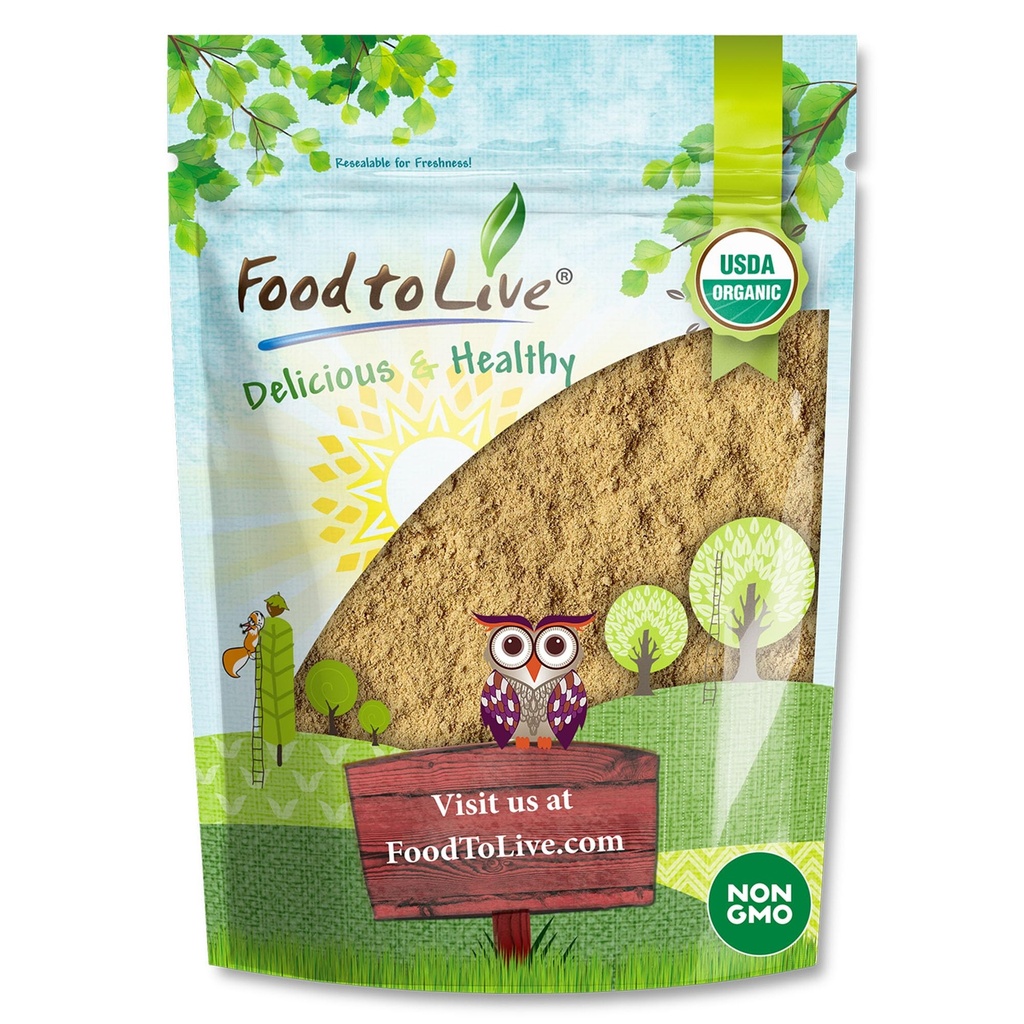 Food to Live Organic Triphala Powder, 2 Pounds – Blend from Fruits Amalaki, Haritaki and Bibhitaki, Non-GMO, Perfect for Tea and Smoothies, Vegan, Kosher, Bulk