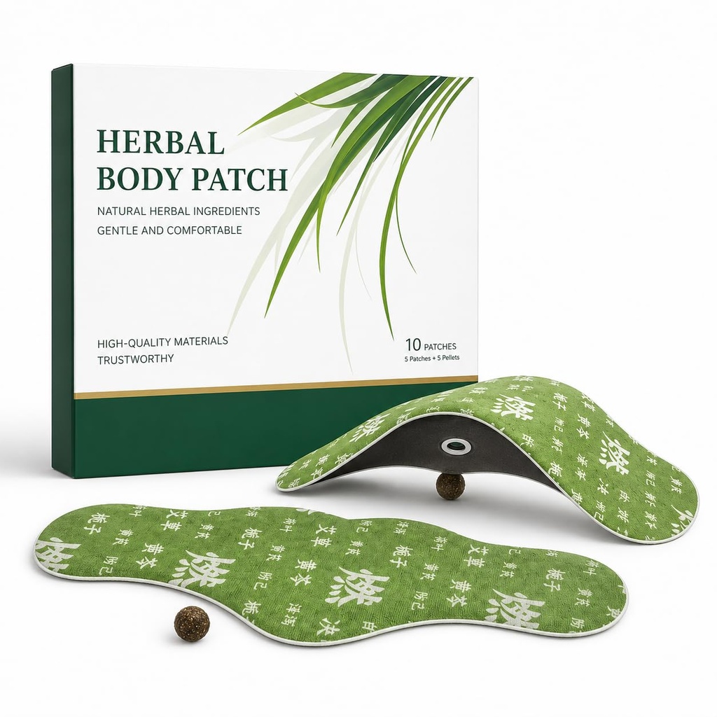 2 Boxes Herbal Balance Patch, Plant-Based Ingredients, Comfortable Adhesive Design, Easy Topical Use (40PACHES-Box)