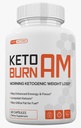 Keto Burn AM Morning Ketogenic Weight Management, Keto Burn Pills for Men and Women, 60 Capsules