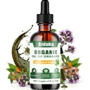 Organic Oregano Oil Liquid Drops, Blended with Black Seed Oil Turmeric Oil & Vitamin E, 2 fl oz, 240 Servings for 40 Days Supply, Vegan Gluten-Free GMO-Free, GMP Certified Herbal Supplement