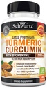 Turmeric Curcumin with Black Pepper Extract 1500mg - High Absorption Ultra Potent Turmeric Supplement with 95% Curcuminoids and BioPerine - Non GMO Tumeric Capsules for Joint Support - 45 Capsules
