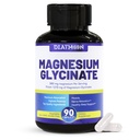 Magnesium Glycinate Capsules 1270mg, Support Emotional Stability, Soothing the Body Containing 380mg Magnesium High Absorption, Gentle On Stomach, 45 Servings-90 Counts