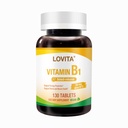 LOVITA Vitamin B1 (Thiamine) 50mg, Timed Release, 8 Hours Sustained, with Vitamin B12 100mcg, Support Metabolism & Nerve Health, 130 Vegan Tablet