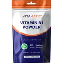 Vitamatic Vitamin B1 Pure Powder - 100 Grams (Thiamine Mononitrate)