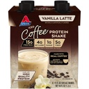Atkins Iced Coffee Vanilla Latte Protein-Rich Shake, Keto Friendly and Gluten Free. (4 Shakes)