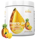 Sweat Ethic FYRE’D UP Energizing Appetite Suppressant, 200MG Natural Caffeine, Supports Active Lifestyle & Craving Control, Easy-Mix Powder for Pre Workout Energy, Mango Pineapple Flavor, 30 Servings