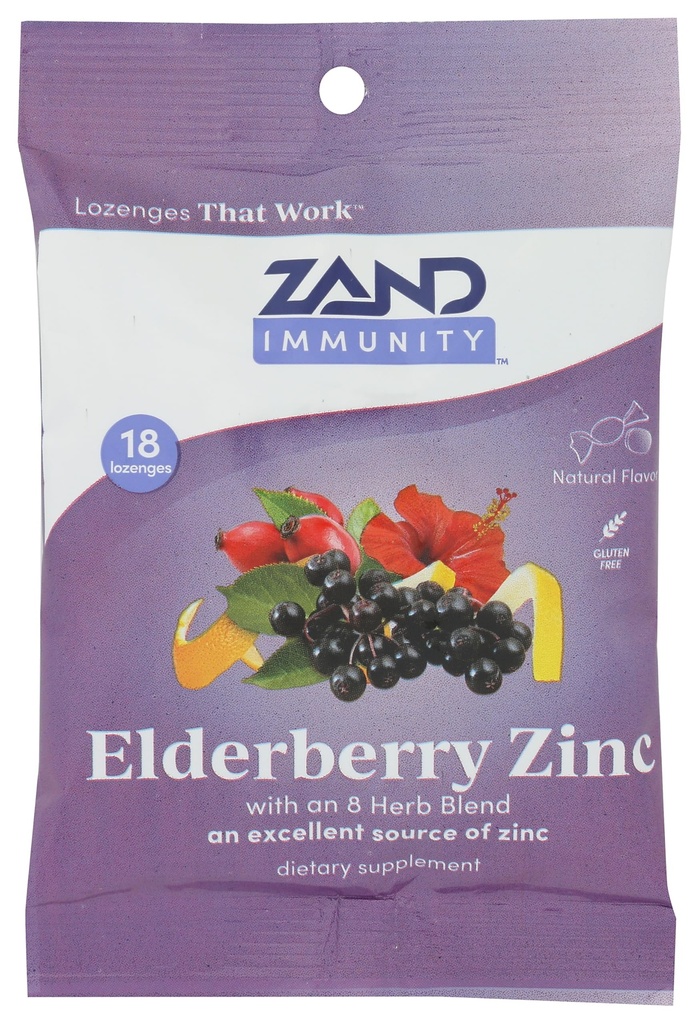 Elderberry Zinc Lozenges (18 Lozenges)