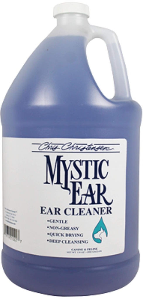 Chris Christensen Mystic Ear Dog Ear Cleaner, Groom Like a Professional, Gentle & Non-Greasy, Deep Cleansing, Quick Drying, Made in The USA, Gallon