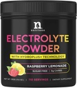 Nutriana Keto Electrolytes Powder No Sugar - Zero Carb & Zero Calorie Electrolite Drink Mix - Sugar Free Electrolytes for Hydration Powder - Fusting Electrolites Raspberry Leemonade Flavor