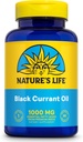 NATURE'S LIFE črni ribez olje 1000mg - črni ribez olje, naravni vir Omega 6 Gama linolenska kislina (GLA) in Omega 3 alfa-linolenska kislina (ALA), 60-dnevni garancija, 60 Serving, 60 Softgels